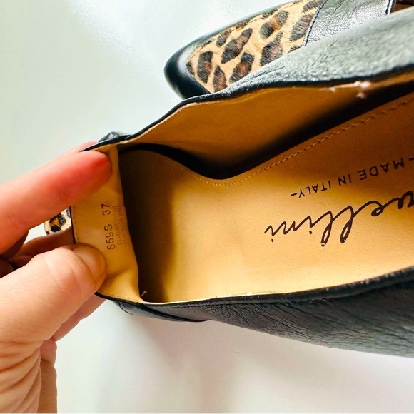 Avellini Made in Italy Leopard Calf Hair Leather Loafers - Picture 8 of 8